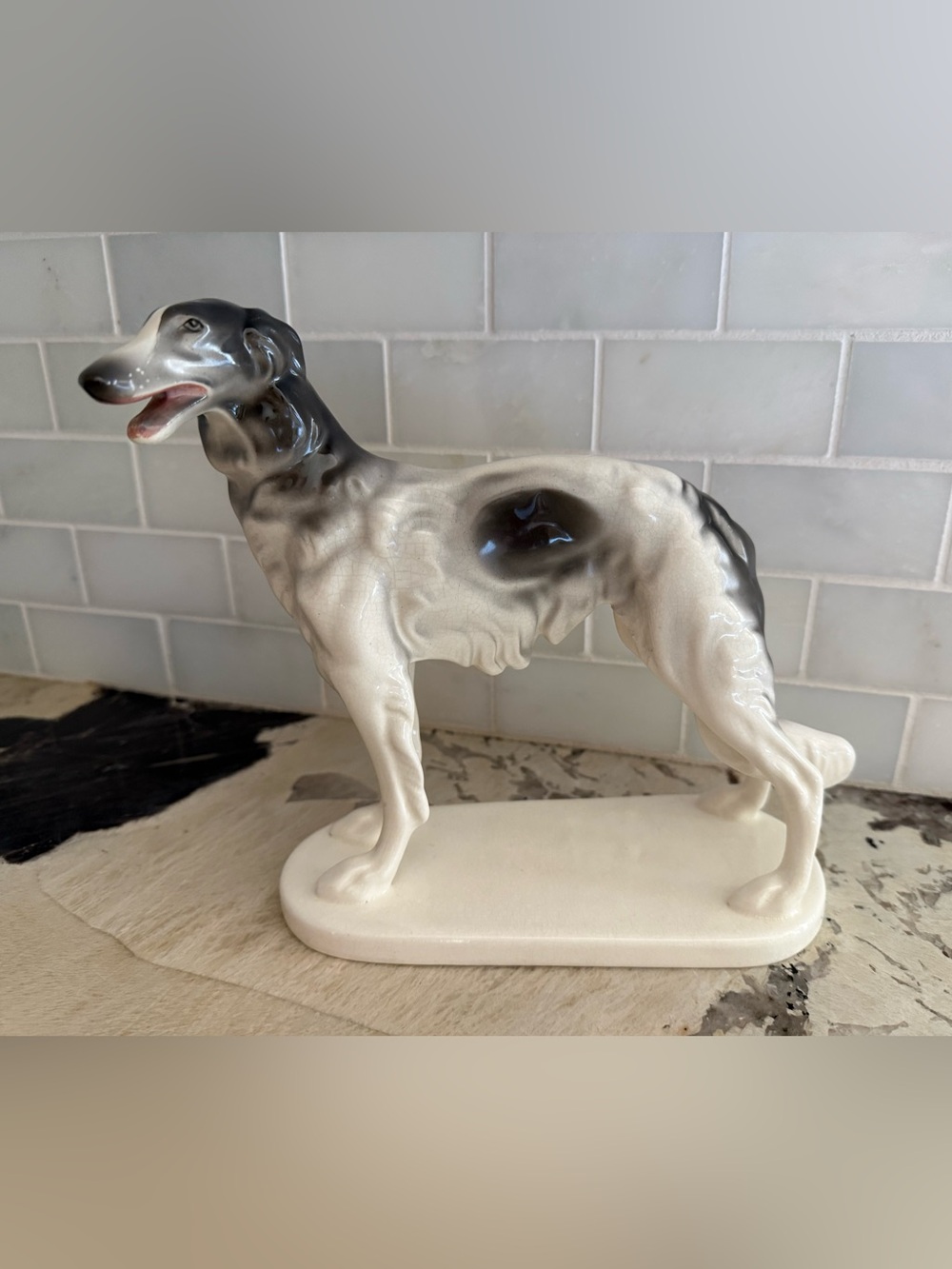 Vintage Borzoi Dog Figurine